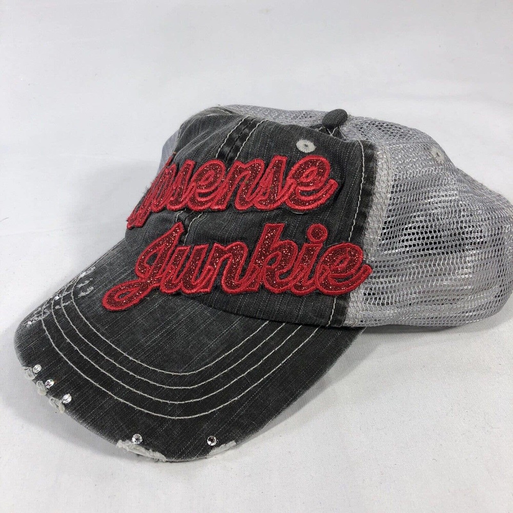 LIPSENSE JUNKIE HAT CAP WOMENS ONE SIZE FITS MOST SPARKLE GLITTER OSFM ADJUST - Picture 2 of 12